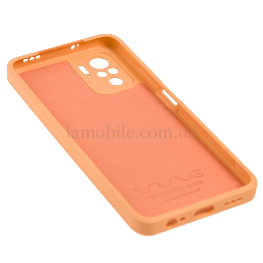 Чехол для Xiaomi Redmi Note 10 / 10s Wave colorful peach