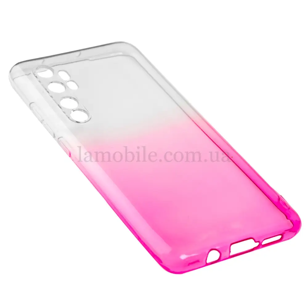 Чохол для Xiaomi Mi Note 10 Lite Gradient Design біло-рожевий