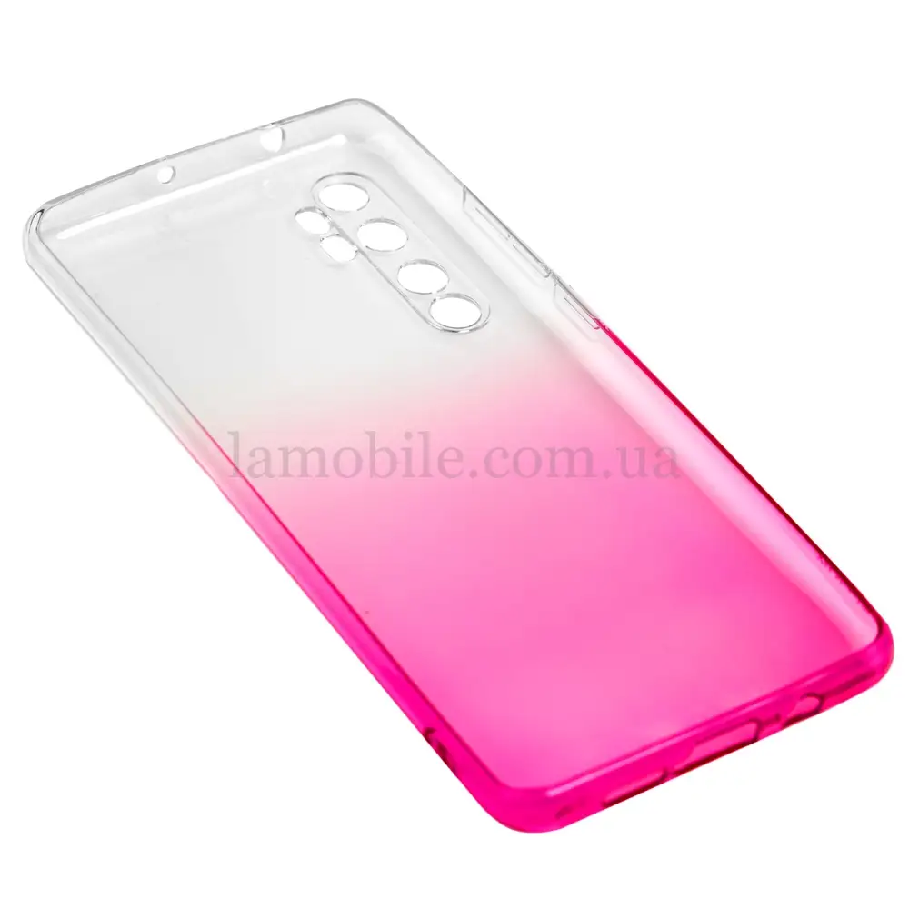 Чохол для Xiaomi Mi Note 10 Lite Gradient Design біло-рожевий