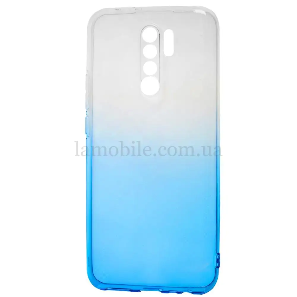 Чехол для Xiaomi Redmi 9 Gradient Design бело-бирюзовый