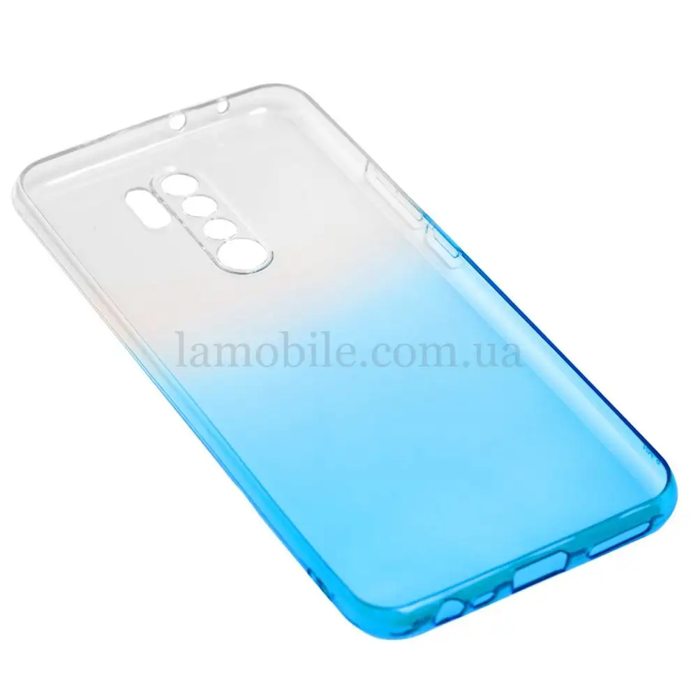 Чехол для Xiaomi Redmi 9 Gradient Design бело-бирюзовый