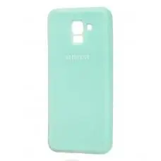 Чохол для Samsung Galaxy A8+ 2018 (A730) Silicone cover бірюзовий