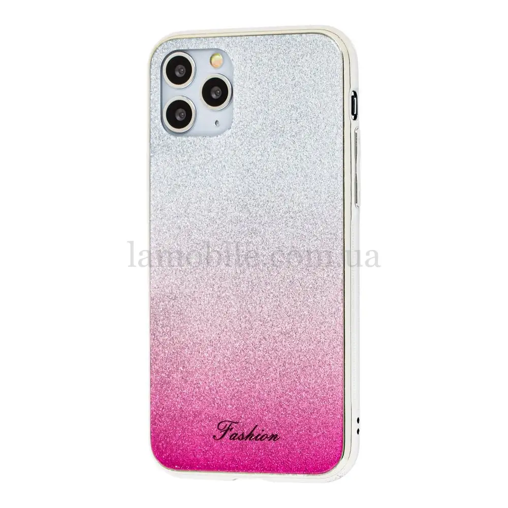 Чохол для iPhone 11 Pro Ambre Fashion сріблястий / малиновий