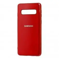 Чехол для Samsung Galaxy S10 (G973) Silicone case (TPU) красный