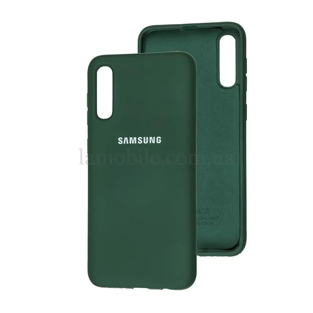 Чохол для Samsung Galaxy A7 2018 (A750) Silicone Full зелений зелений / dark green