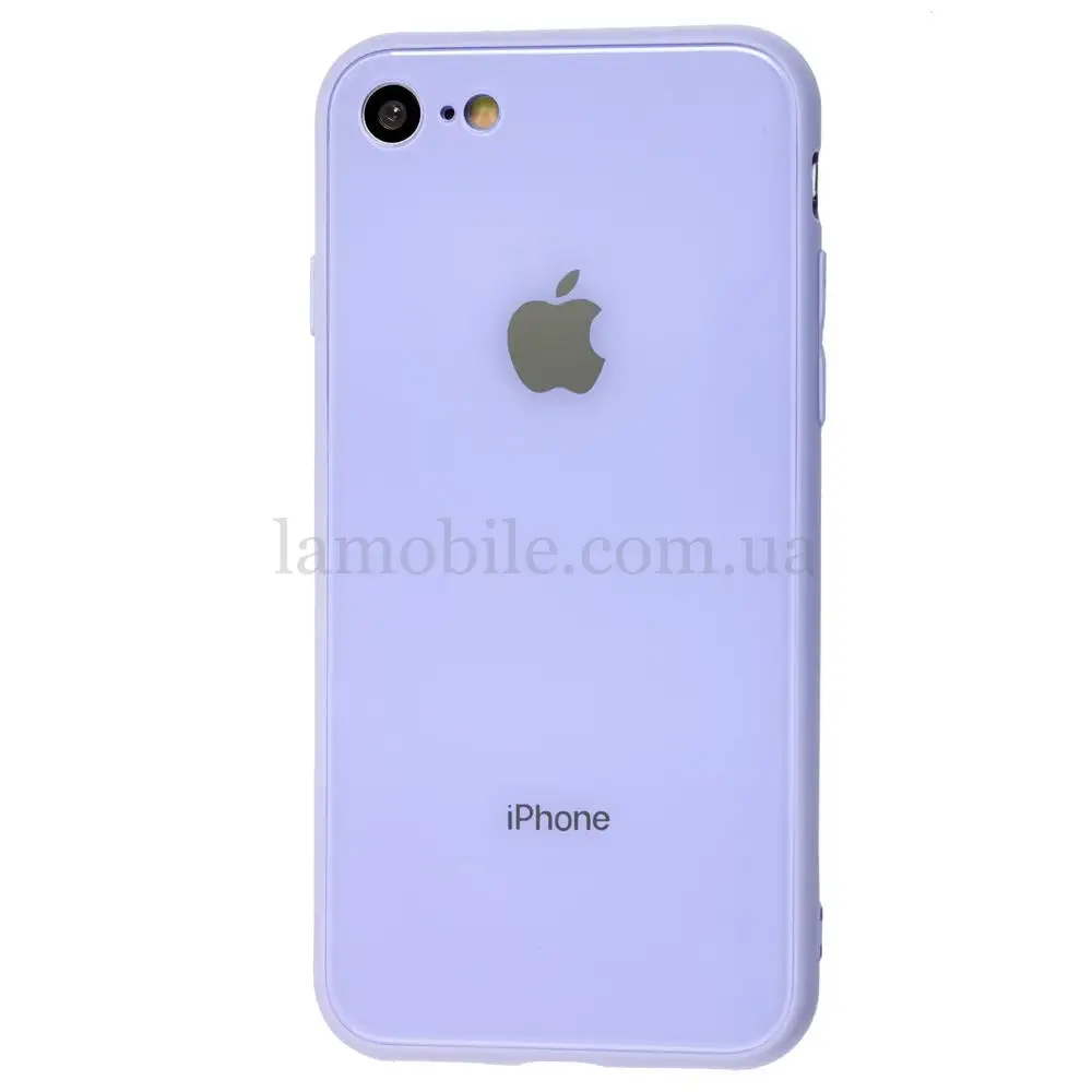 Чохол New glass для iPhone 7 / 8 бузковий