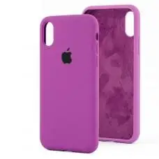 Чохол для iPhone X / Xs Silicone Full фіолетовий / grape