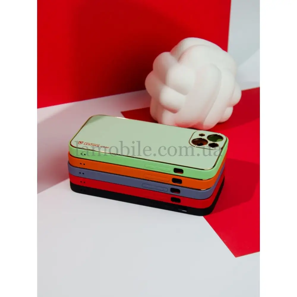 Чехол для iPhone 14 Pro Max Leather Xshield pistachio