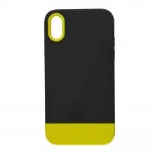 Чохол для iPhone Xr Bichromatic black / yellow