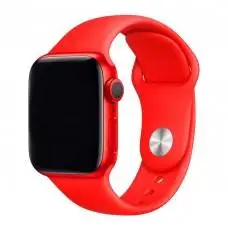 Ремешок для Apple Watch 42mm / 44mm S Silicone One-Piece красный  