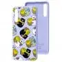 Чехол для Samsung A50/A50s/A30s Wave Fancy bears with a barrel of hone / light purple