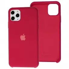 Чехол silicone для iPhone 11 Pro Max case красная роза