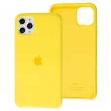 Чехол silicone для iPhone 11 Pro Max case канарейка желтая