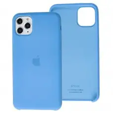 Чехол silicone для iPhone 11 Pro Max case васильковый