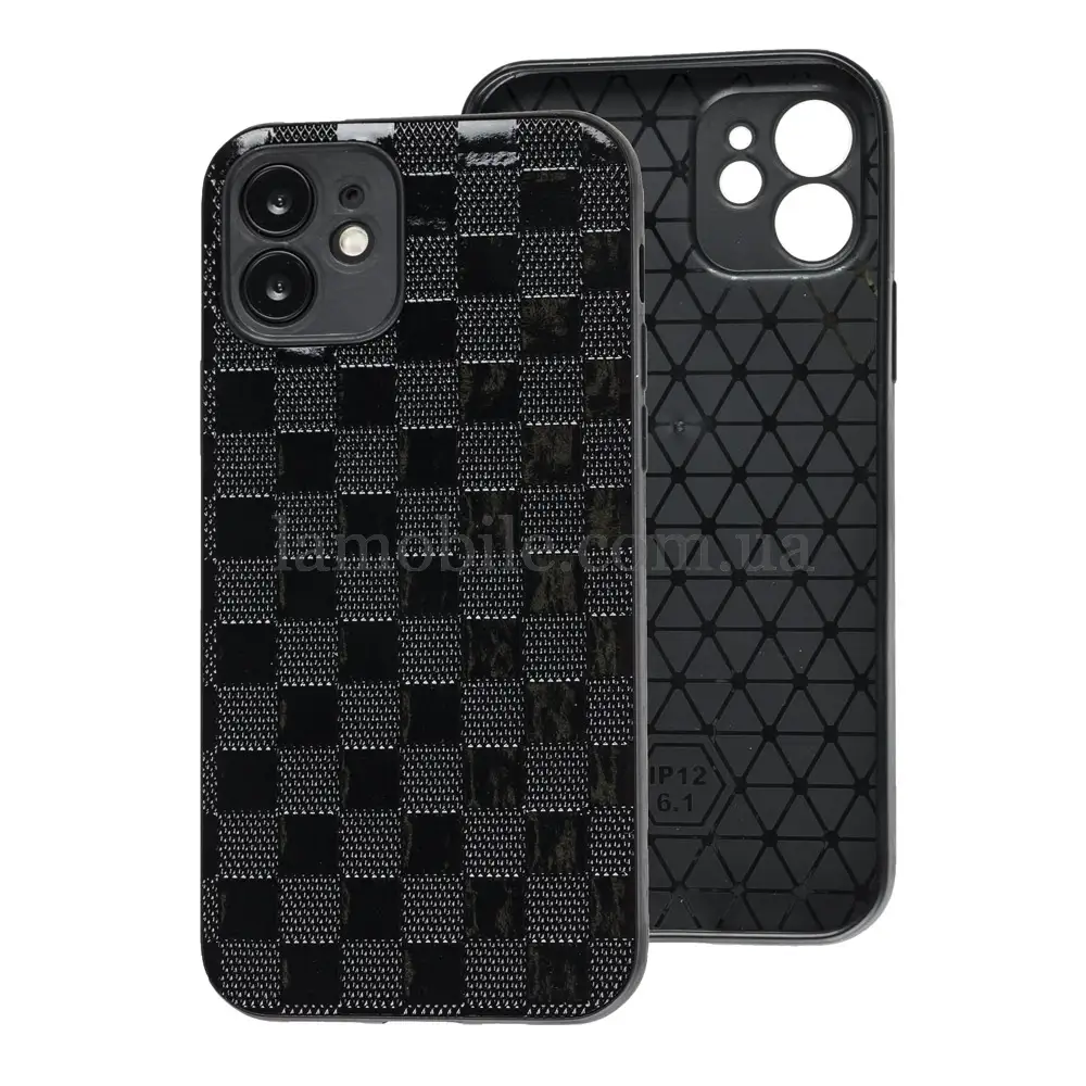 Чехол для iPhone 12 Leather case куб
