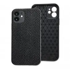 Чехол для iPhone 12 Leather case волна