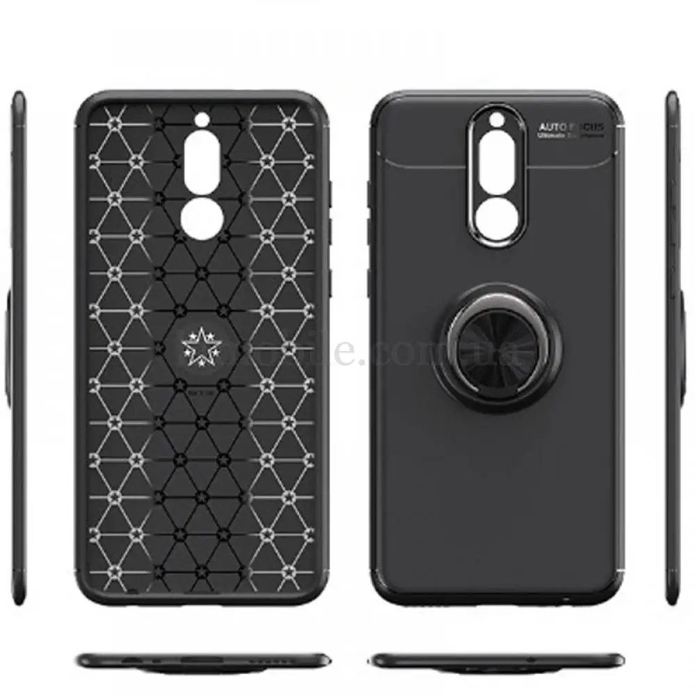 Чехол для Xiaomi Redmi 8 Deen ColorRing с кольцом черный