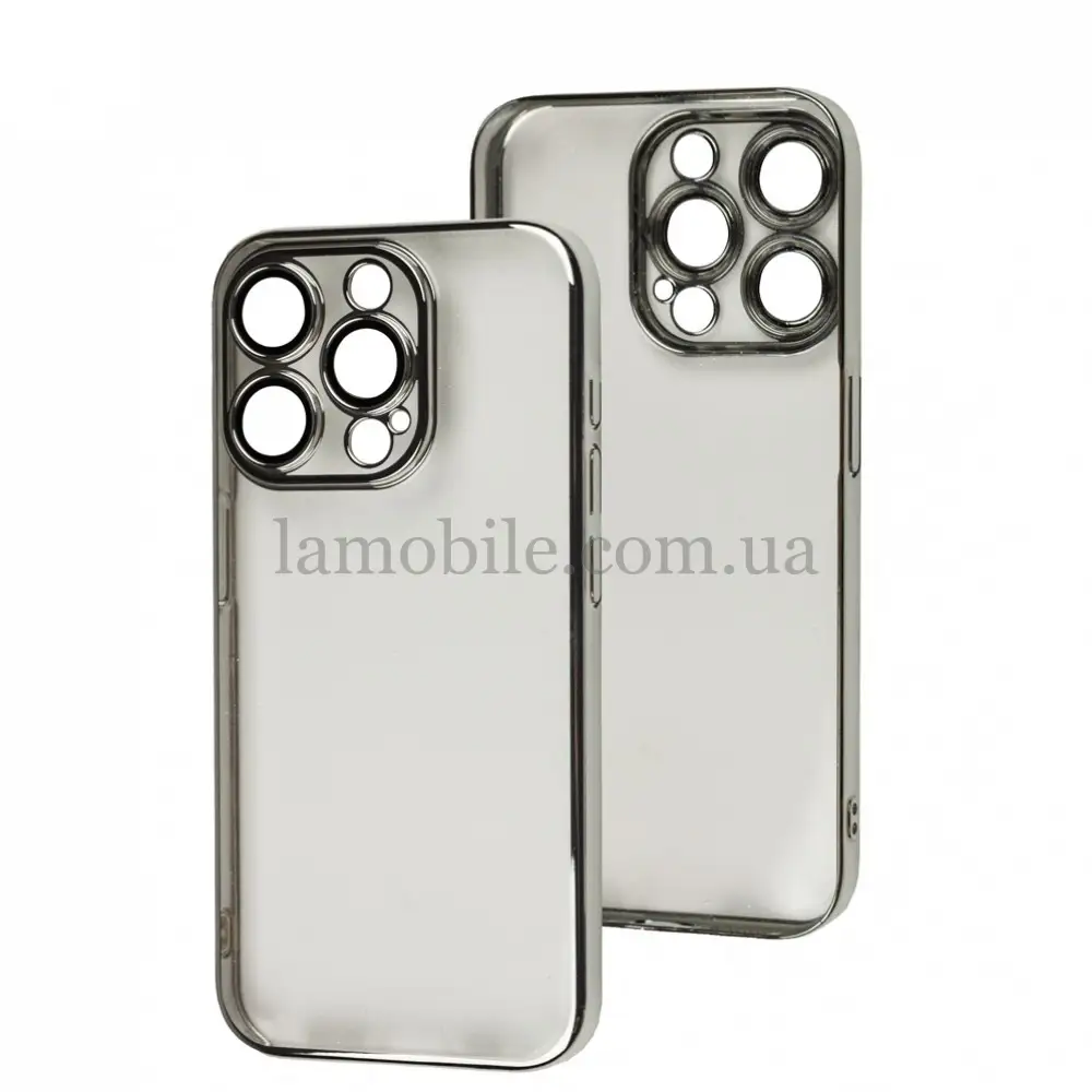 Чехол для iPhone 15 Pro Acrylic Brilliant silver