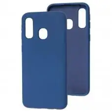 Чохол для Samsung Galaxy A40 (A405) Full without logo navy blue