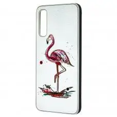 Чехол для Samsung Galaxy A70 (A705) Fashion mix фламинго