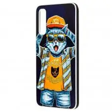 Чехол для Samsung Galaxy A70 (A705) Fashion mix кот
