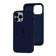 Чохол для iPhone 13 Pro Max Square Full silicone синій / deep navy
