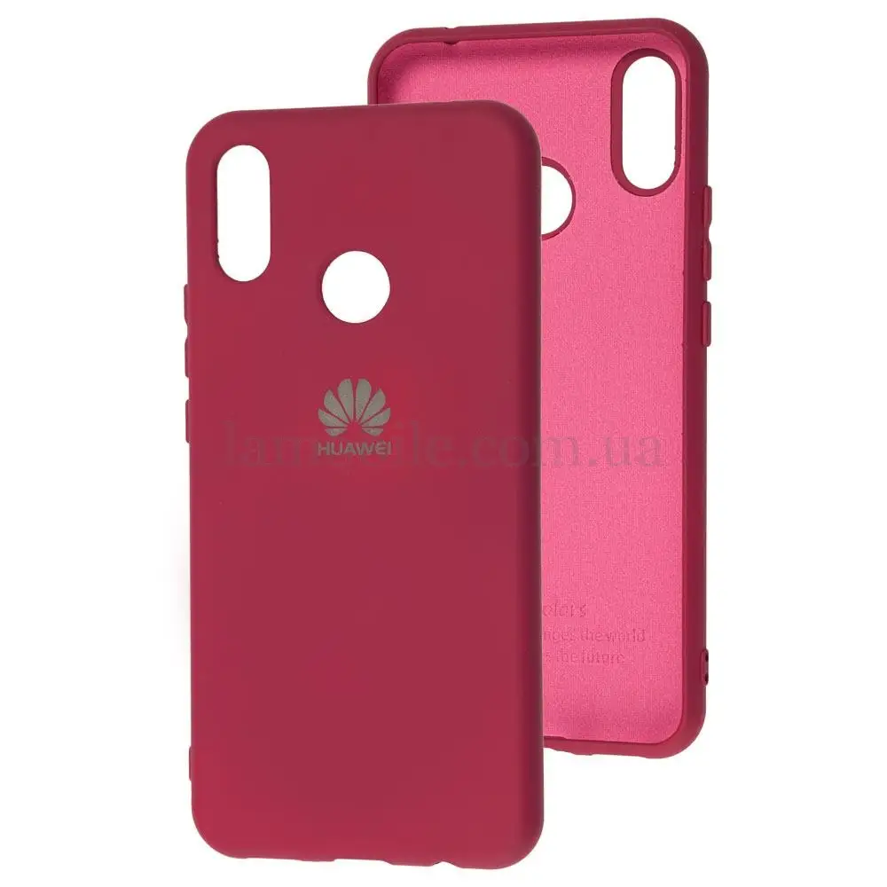 Чехол для Huawei P Smart Plus Silicone Full бордовый / marsala