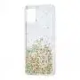 Чехол для Samsung Galaxy A31 (A315) Wave confetti прозрачно-золотистый