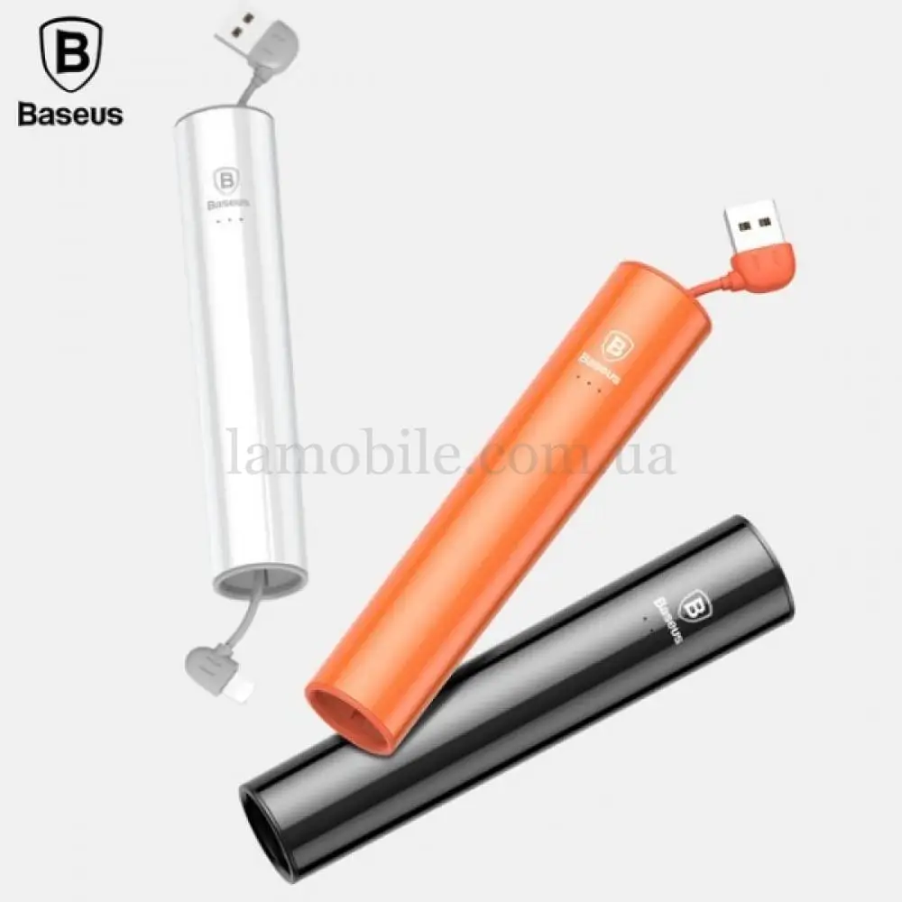 Зовнішній акумулятор Power bank Baseus NO.5 PPN05 2000mAh white