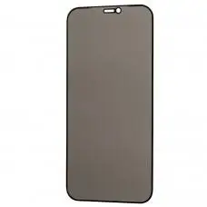Защитное 5D стекло для iPhone 12 / 12 Pro privacy черное (OEM)