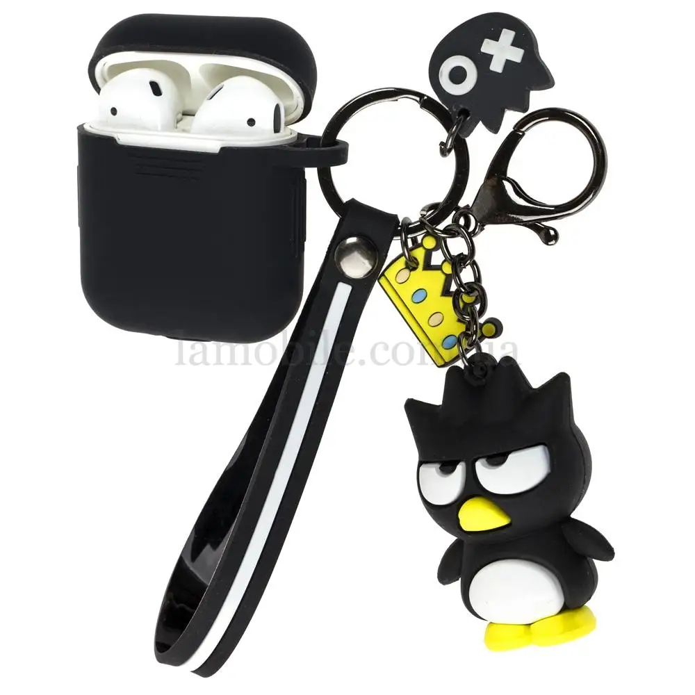 Чохол для AirPods Cute "Angry Bird" чорний