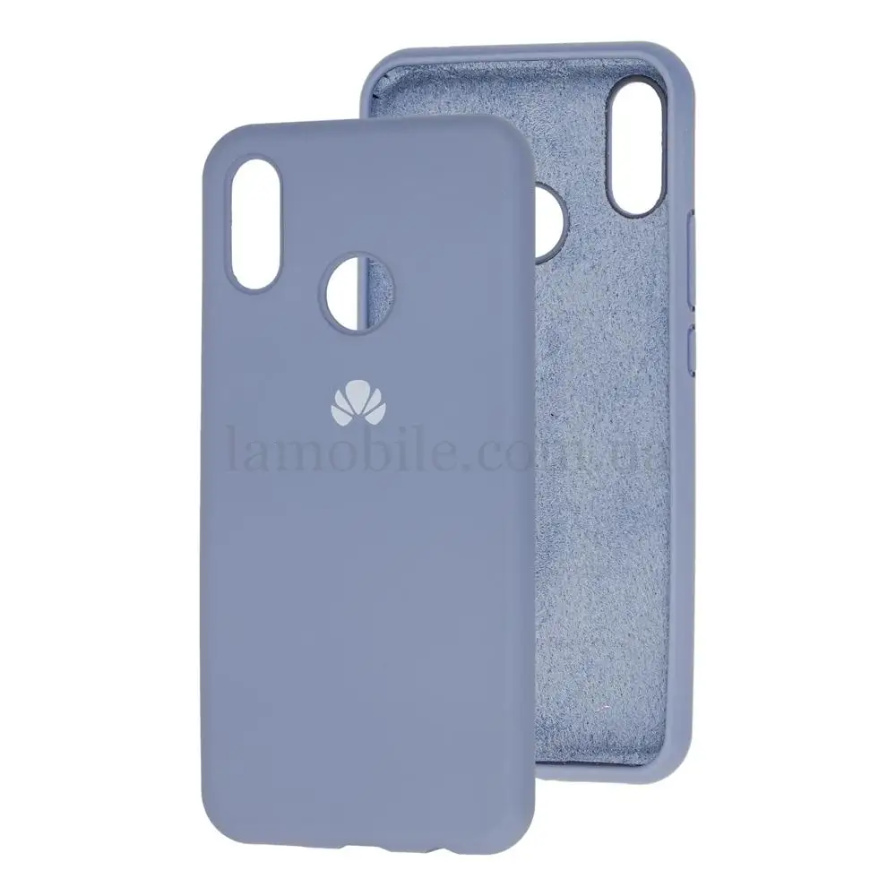 Чехол для Huawei P Smart Plus Silicone Full лавандовый серый 