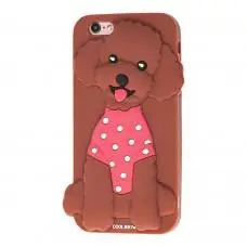 3D чехол CoolWay Dog для iPhone 6 коричневый