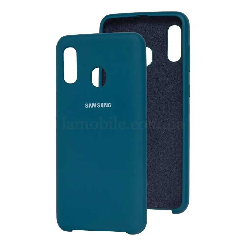 Чохол для Samsung Galaxy A20/A30 Silky Soft Touch морської хвилі