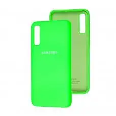 Чехол для Samsung Galaxy A70 (A705) Silicone Full салатовый неон