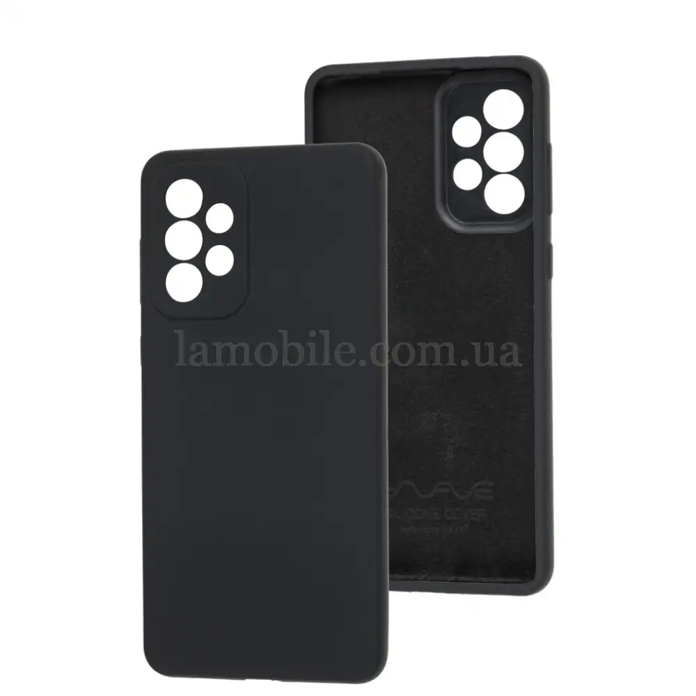 Чохол для Samsung Galaxy A73 Wave camera Full black