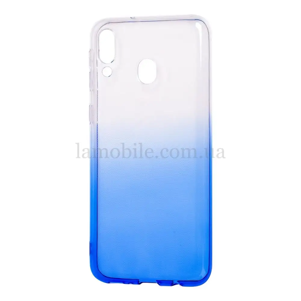 Чохол для Samsung Galaxy M20 (M205) Gradient Design біло-блакитний