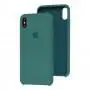 Чохол silicone case для iPhone Xs Max pine green
