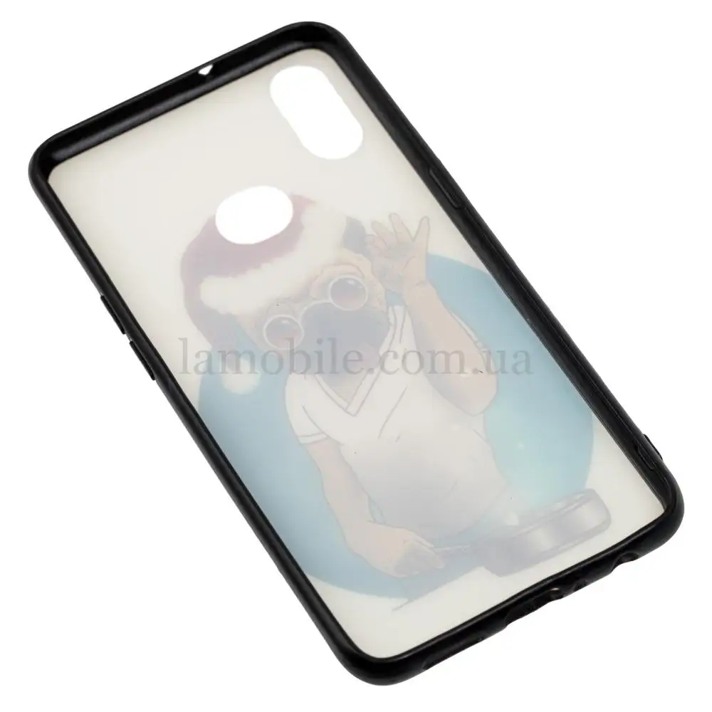 Чехол для Samsung Galaxy A10s (A107) print + popsocket "пес" 