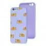 Чехол для iPhone 6 / 6s Wave Fancy sleeping corgi / light purple