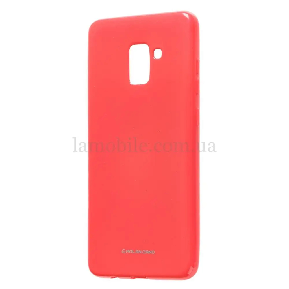 Чехол для Samsung Galaxy A8+ 2018 (A730) Molan Cano Jelly глянец светло красный