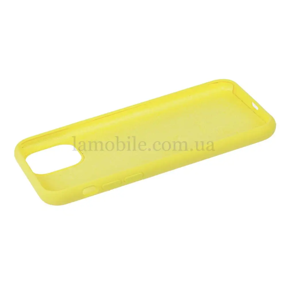 Чехол для iPhone 11 Silicone Full bright yellow 