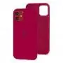 Чехол для iPhone 11 Silicone Full красный / rose red 