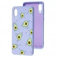 Чохол для Samsung Galaxy A02 (A022) Wave Fancy avocado / light purple