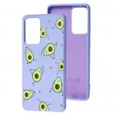 Чохол для Samsung Galaxy A52 Wave Fancy avocado / light purple