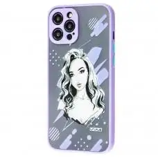 Чехол для iPhone 12 Pro Max Wave Cartoon kiss me