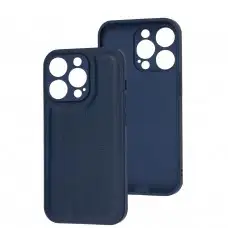 Чохол для iPhone 14 Pro Eco Leather midnight blue