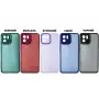 Чохол для Xiaomi Redmi Note 13 Pro 4G / Poco M6 Pro 4G Luxury Metal Lens марсала