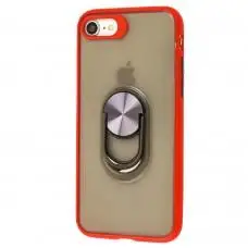Чохол для iPhone 7/8 LikGus Maxshield Magnetic Ring червоний
