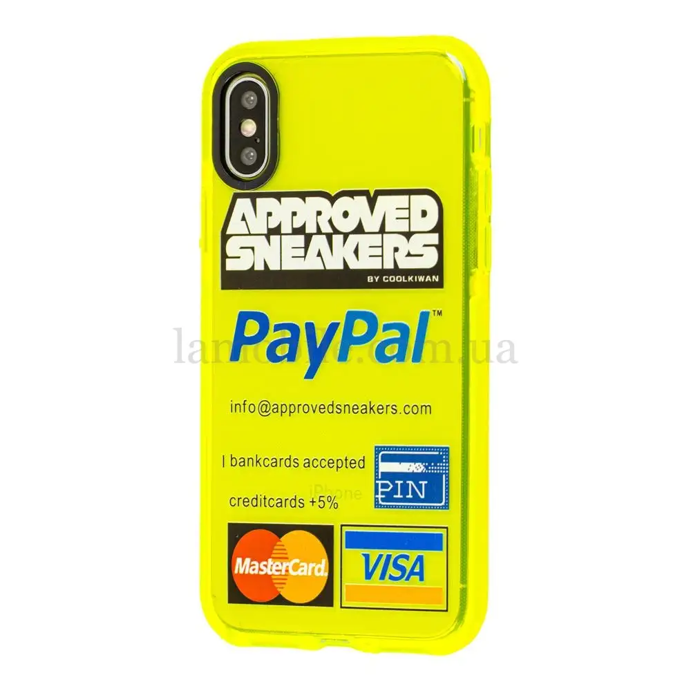 Чехол для iPhone Xs Max Neon print PayPal